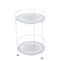 Guinguette Beistelltisch / Ø 40 cm x H 61 cm - Fermob weiß en metall