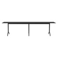 Belleville OUTDOOR rechteckiger Tisch / 300 x 75 cm - Massivlaminat - Vitra schwarz en holz