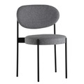 Series 430 Gepolsterter Stuhl / stapelbar - Stoff & Metall - Verpan grau en metall/textil