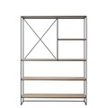 Planner Large Regal / MC520 - L 121 x H 165 cm - Fritz Hansen schwarz/holz natur en metall/holz