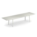 Plus4 Ausziehtisch / Stahl - 220 bis 330 cm - Emu weiß en metall