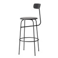 Afteroom Barhocker / Sitzfläche Holz - H 75 cm - Menu schwarz en metall