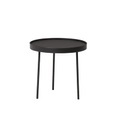 Couchtisch Stilk Medium holz schwarz / Ø 45 cm x H 42 cm - Northern schwarz en holz