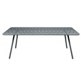 Luxembourg rechteckiger Tisch / 8 Personen - 207 x 100 cm - Aluminium - Fermob grau en metall