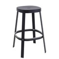 Thor Barhocker / H 75 cm - Metall - Emu schwarz en metall