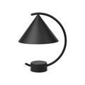 Meridian LED Lampe ohne Kabel / Metall - H 26 cm - Ferm Living schwarz en metall