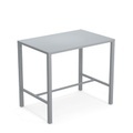 Nova hoher Tisch / 120 x 80 cm x H 105 cm - Stahl - Emu grau en metall