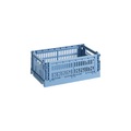 Hay - Korb COLOUR CRATE - himmelblau - Recycling-Polyester - 17/26.5/10.5 cm