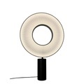 Iris Tischleuchte LED / beidseitige Double-Flux-Beleuchtung - Dix Heures Dix weiß/beige en metall/textil