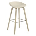 Barhocker About a stool AAS 32 HIGH plastikmaterial beige / H 75 cm - Recycelt - Hay beige en plastikmaterial