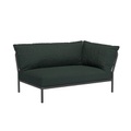 Level 2 Sofa / Extra weiche Rückenlehne - Eckmodul rechts - L 139 x T 92,5 cm - Houe grün en textil
