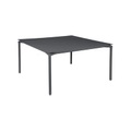 Calvi quadratischer Tisch / 140 x 140 cm - Aluminium / 8 Personen - Fermob grau/schwarz en metall