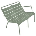 Luxembourg Duo Bank mit Rückenlehne / 2-Sitzer - L 119 cm - Fermob grün en metall