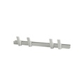 Wandgarderobe Beam metall holz grau / L 60 cm - mit 4 Garderobenhaken - Hay grau en metall