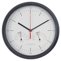 Wanduhr Hygro-Thermo metall weiß schwarz / mit Thermometer und Hygrometer - L'Atelier du Vin weiß en metall