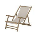 Bloomingville, Korfu Liegestuhl / Bambus & Stoff - Bloomingville beige/holz natur en holz