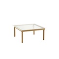 Kofi Couchtisch / 80 x 80 cm - Glas & Holz - Hay holz natur en glas