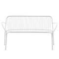 HiRay Sofa / Metall - L 121 cm - Kartell weiß en metall