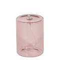 Olie Öllampe / Ø 7,5 cm x H 10 cm - ENOstudio rosa en glas