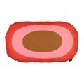 Melooni Bodenkissen / Kleines Modell - 70 x 47 cm - Marimekko rot/braun en textil