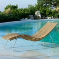 Swing Sonnenliege / Mit Stahlgestell - Unopiu holz natur en holz