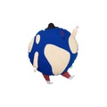 World Kissen / Ø 40 cm - Bio-Baumwolle - Ferm Living blau en textil