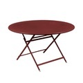 Fermob, Caractère Klapptisch / Ø 128 cm / 7 Personen - Fermob rot en metall