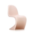 Panton Chair Stuhl / By Verner Panton, 1959 - Polypropylen - Vitra rosa en plastikmaterial