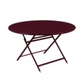 Caractère Klapptisch / Ø 128 cm - 7 personnes - Fermob rot en metall