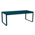 Bellevie rechteckiger Tisch / L 196 cm - für 8 bis 10 Personen - Fermob blau en metall