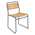 Fermob, Surprising Stapelbarer Stuhl / Holz & Metall - Fermob blau/holz natur en metall/holz