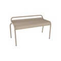Luxembourg Stapelbare Bank / Kompakt - 2-Sitzer / L 90 cm - Fermob beige en metall