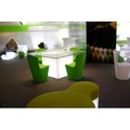 Zoe Stuhl - Slide rot en plastikmaterial