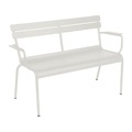 Luxembourg Bank mit Rückenlehne / 2-Sitzer - L 131 cm - Fermob grau en metall