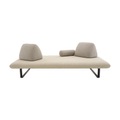 Gartensofa 3-Sitzer Murtoli textil beige / L 240 cm - Cinna en