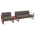 Bellevie Sofa / n° 1 A - L 275 cm - Stoff taupe-grau - Fermob beige en metall/textil