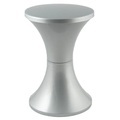 Tam Tam Pop Hocker / Kunststoff - Stamp Edition silber en plastikmaterial