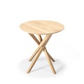 Mikado Beistelltisch / Eiche massiv - Ø 50 cm - Ethnicraft holz natur en holz