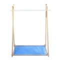 Kleiderständer LeKit Small weiß holz natur / L 100 cm x H 134 cm - FAB design weiß en holz