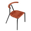 B-Line, Stapelbarer Stuhl Toro Outdoor plastikmaterial orange / Sitzfläche aus geflochtenen Schnüren - B-LINE orange en plastikmaterial