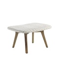 Collection Knit - repose-pied Fußstütze / Hocker - Synthetikfaden - Ethimo beige en textil/holz