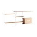 Regal Shelving System ? s.115.3.B holz natur / B 239 x H 115 x T 35 cm - MOEBE holz natur en holz
