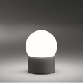 June LED Lampe ohne Kabel - Vibia weiß/braun en metall/glas