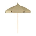 ferm living, Lull Sonnenschirm / Ø 200 cm - Stoff & Holz - Ferm Living beige en textil