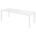 KARTELL, Four Outdoor rechteckiger Tisch / L 190 cm - Kartell weiß en metall