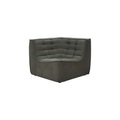 Sofa modulierbar N701 textil grün - Ethnicraft grün en textil