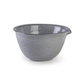 Salatschüssel / Ø 19,5 x H 10 cm - Steinzeug gesprenkelt - Au Printemps Paris grau en keramik