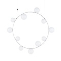 Hubble Bubble 11 Pendelleuchte / LED - Ø 99 cm / Gefrostetes Glas - Moooi weiß en glas