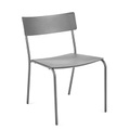 August Stapelbarer Stuhl / Aluminium - Serax grau en metall