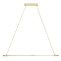 Bloomingville, Gold LED Pendelleuchte / Metall & Eiche - L 124 cm - Bloomingville gold/metall en metall